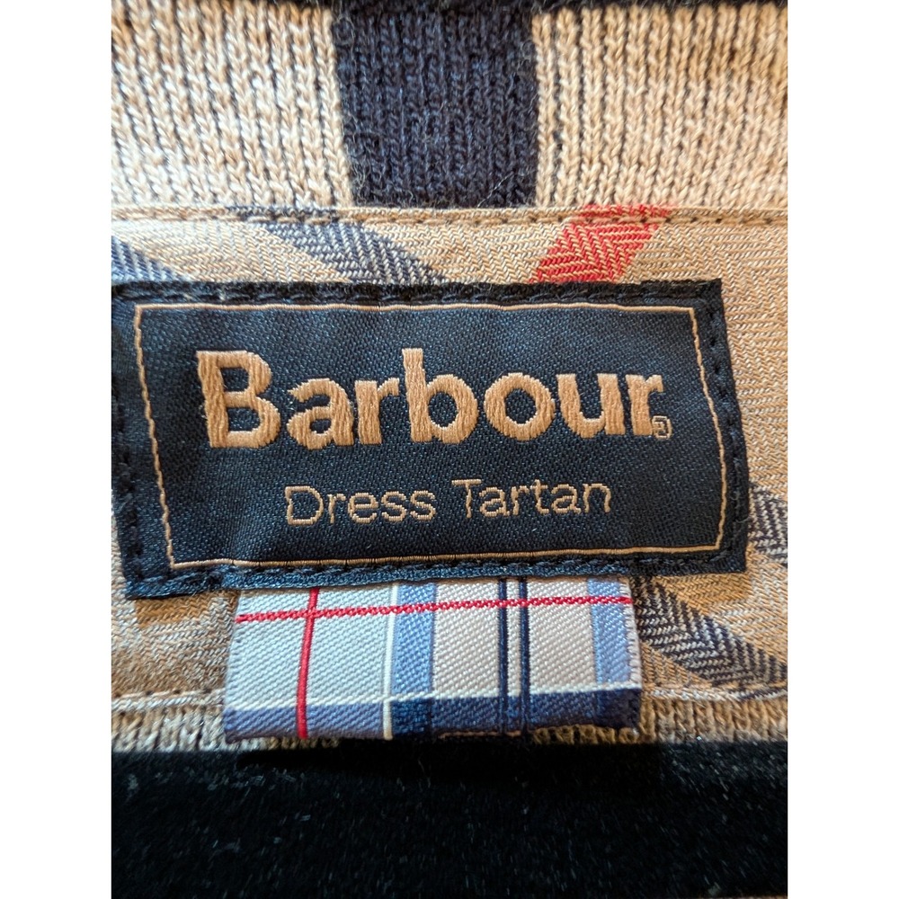 Barbour Womens Rothesay Knit Longline Cardigan Coatigan Sweater M Navy Tartan - Picture 3 of 9